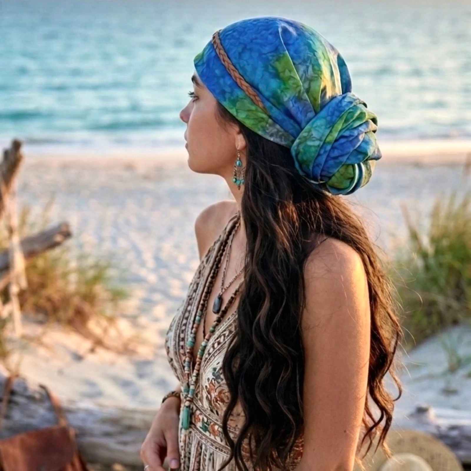 Vintage! Pañuelo seda efecto batik – photo 2